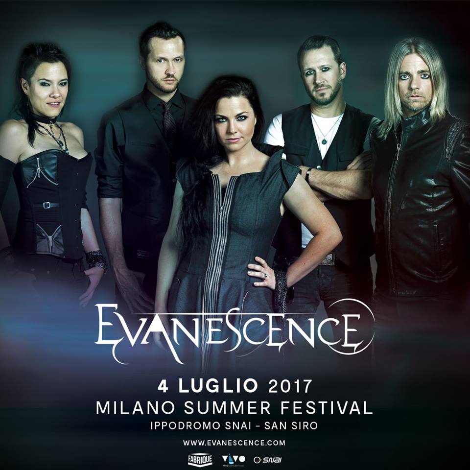Evanescence dopo 5 anni di attesa, tornano in Italia per un'unica data a luglio al Milano Summer Festival