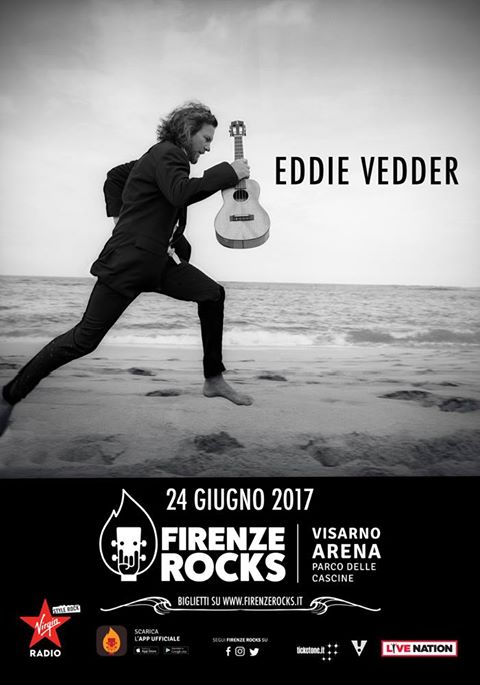EDDIE VEDDER: in Italia a giugno al Firenze Rocks Festival 2017. Special guests  The Cranberries e Glen Hansard